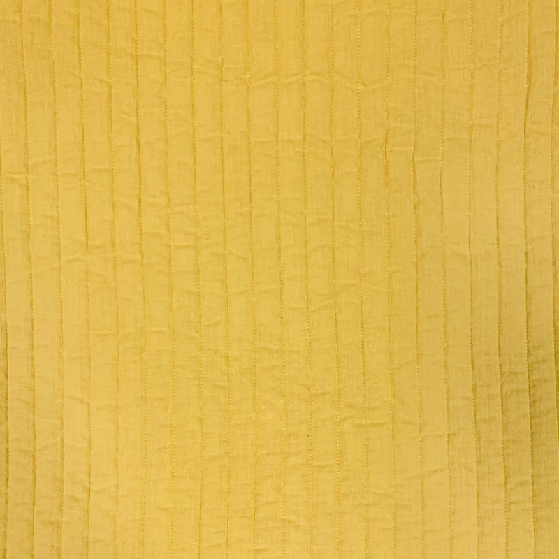 Printed Quilted Double Gauze SINNLIG Mustard / Mustard